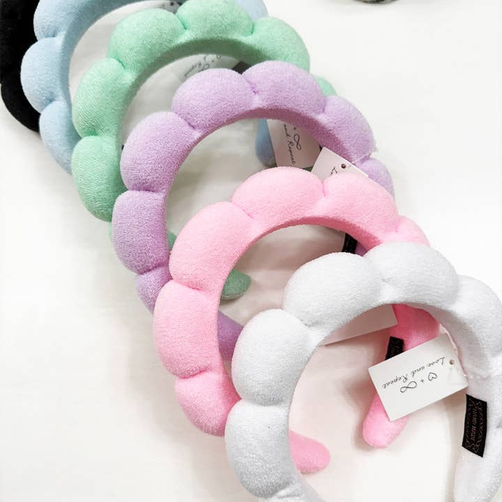 MIX COLOR Fresh Tone of Beauty Care Spa Headband for wholesale on Faire