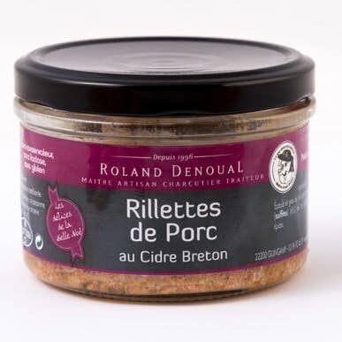 Rillettes al sidro di maiale 100G per la vendita all'ingrosso da parte di Charcuterie Roland Denoual
