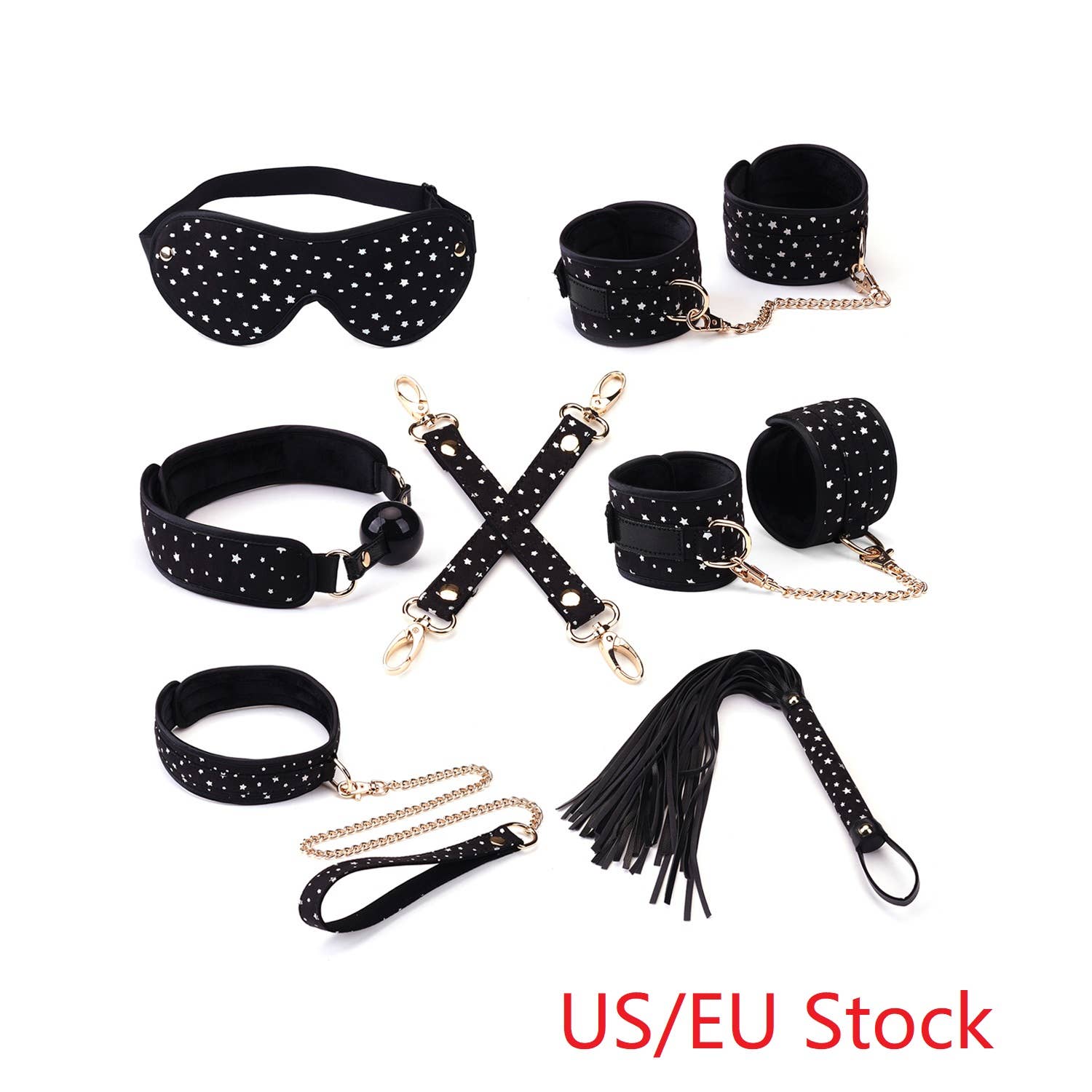 Liebe Seele - Wholesale Seksspeeltje - Stary Nights 7-delige bondagekit zwart Stary PU0