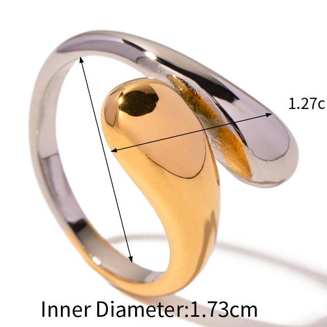 Stainless Steel Plated Open Rings Style for wholesale by Gooddiy