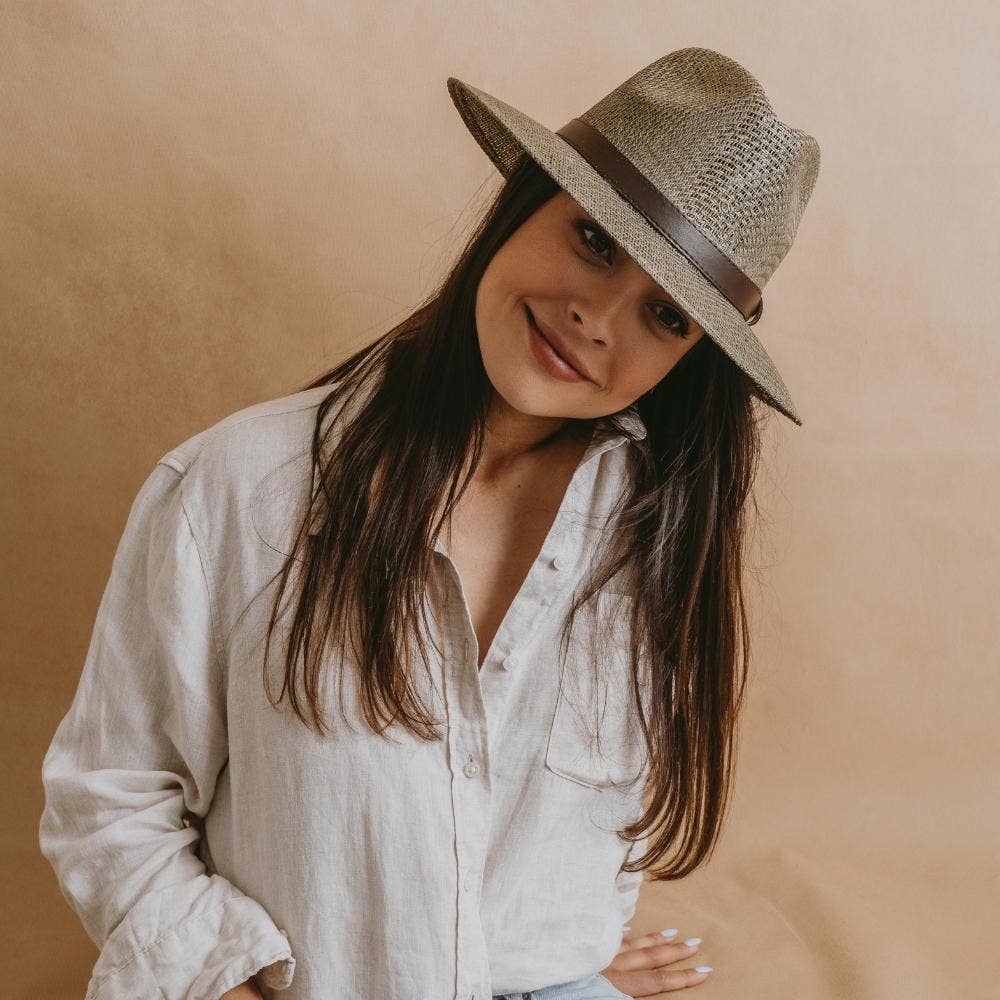 Sandoval Hats - Wholesale Fedora - Women's - Veracruz · Green panama style hat8