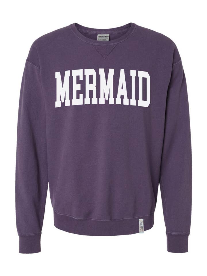 One Ocean Apparel Co.. - Wholesale Graphic Sweatshirt - Unisex - MERMAID Crewneck - CUSTOM COLORS13