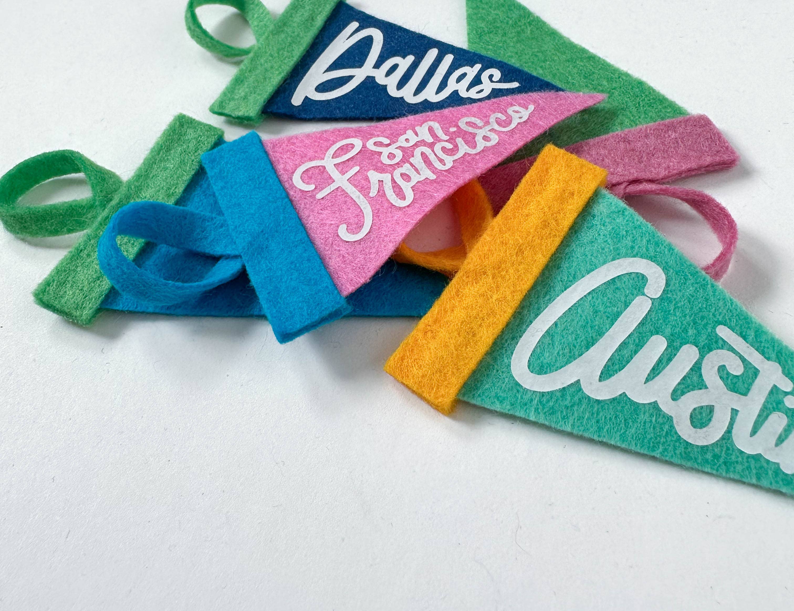 traveldashery - Wholesale Banner - custom mini pennant : bright colors3