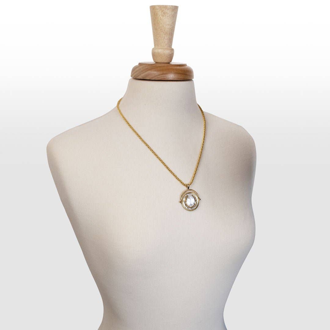 URBAN-EQUESTRIAN - Wholesale Pendant/Charm Necklace - Cody - Two Tone Crown Coin Horseshoe Necklace4