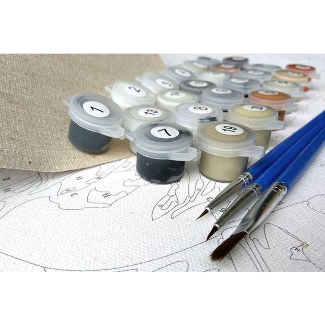 AN Commerce - Wholesale DIY Craft Kit - Dawns Outpost - DIY Paint By Number Kit1