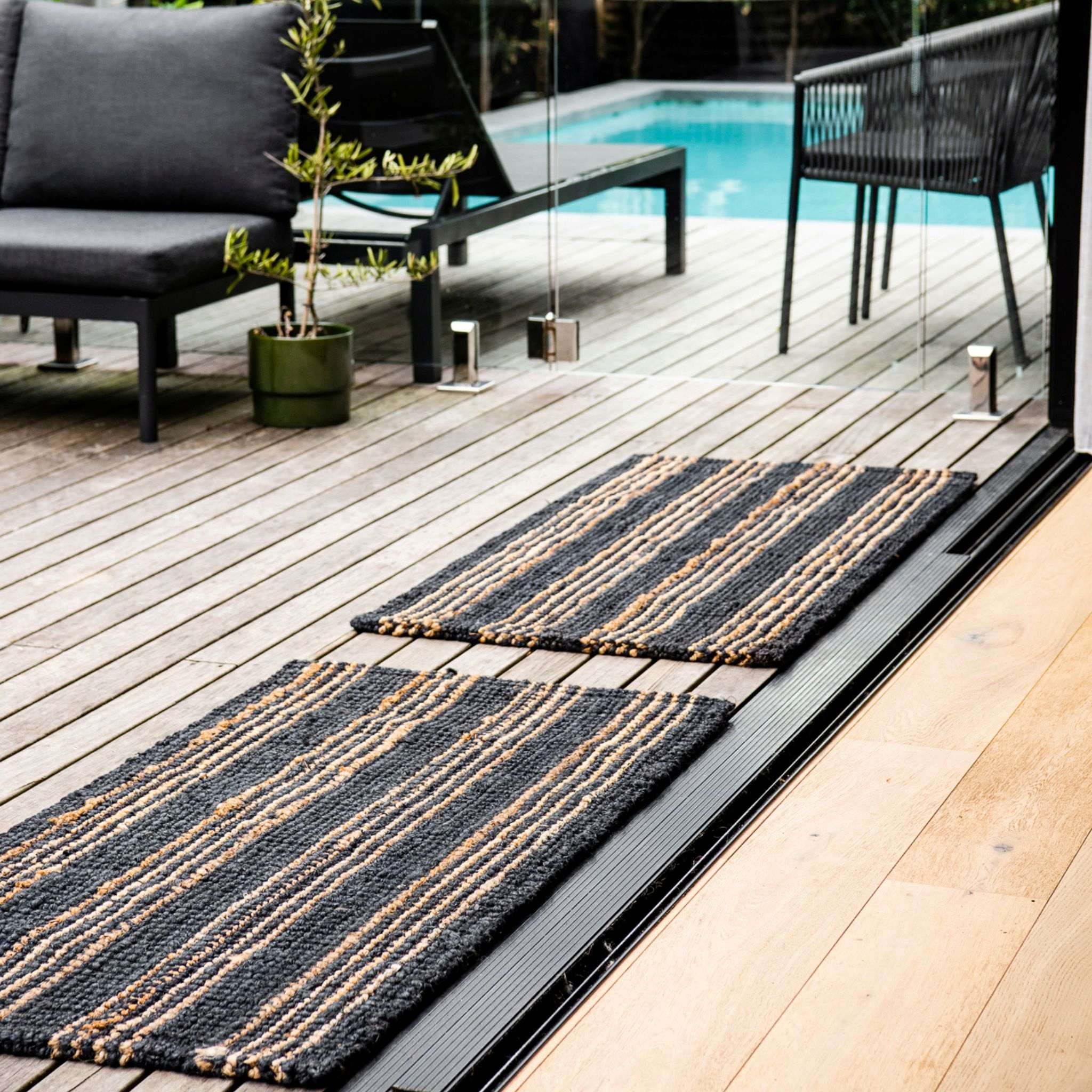 North Avalon - Wholesale Area Rug - Jones | Stripe Chunky Jute Bouclé Rug2