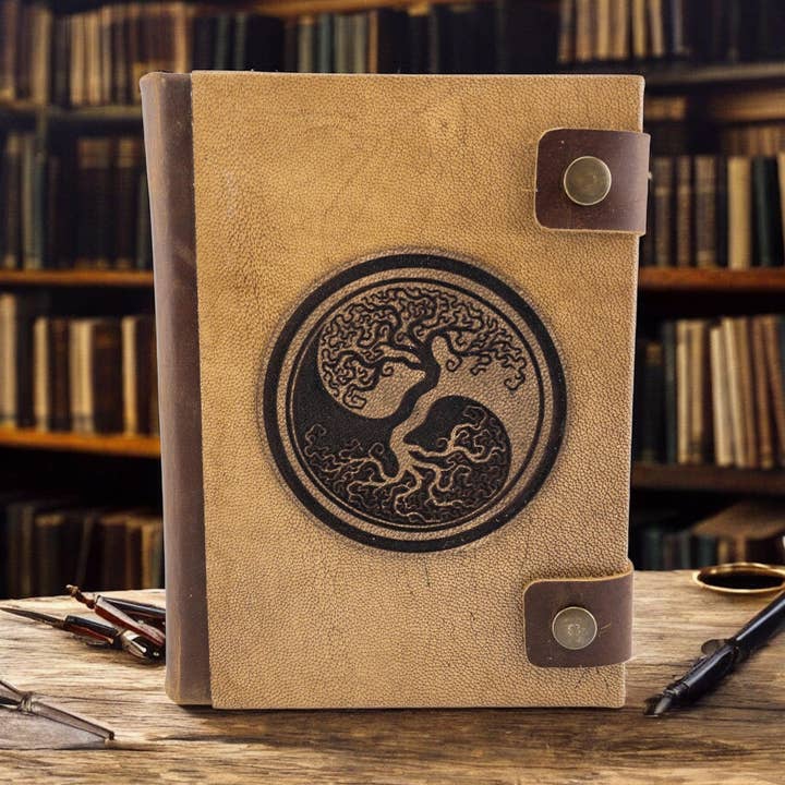 Tree of Life Journal vanligt papper - Motivläderjournal för wholesale av Exclusive Art Inc