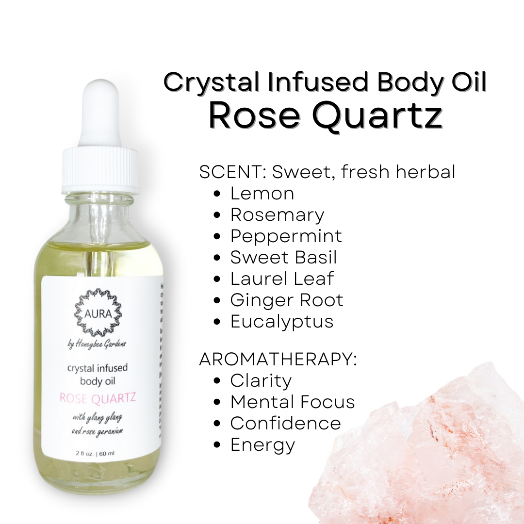 Honeybee Gardens Natural Cosmetics & Body Care - Wholesale Bath/Body Oil - Crystal Infused Aromatherapy Body Oils14