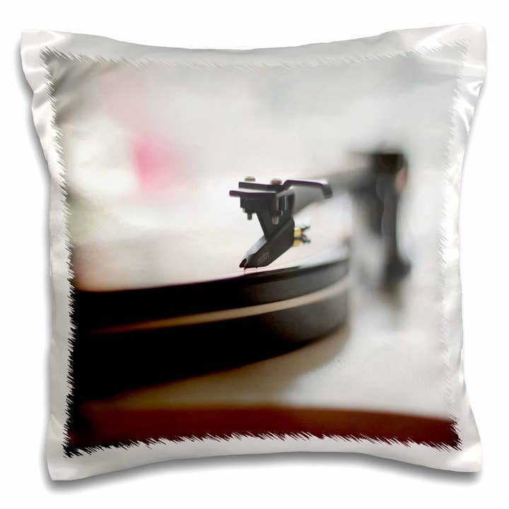 3dRose, Imagem de Gira-Discos Retro de Música, Fronha por atacado de 3dRose