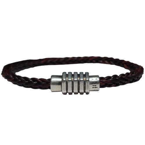 The Essence of Silver – Großhandel Gewebtes/geflochtenes Armband – Herren Geflochtenes Lederarmband Damenarmband Retro1