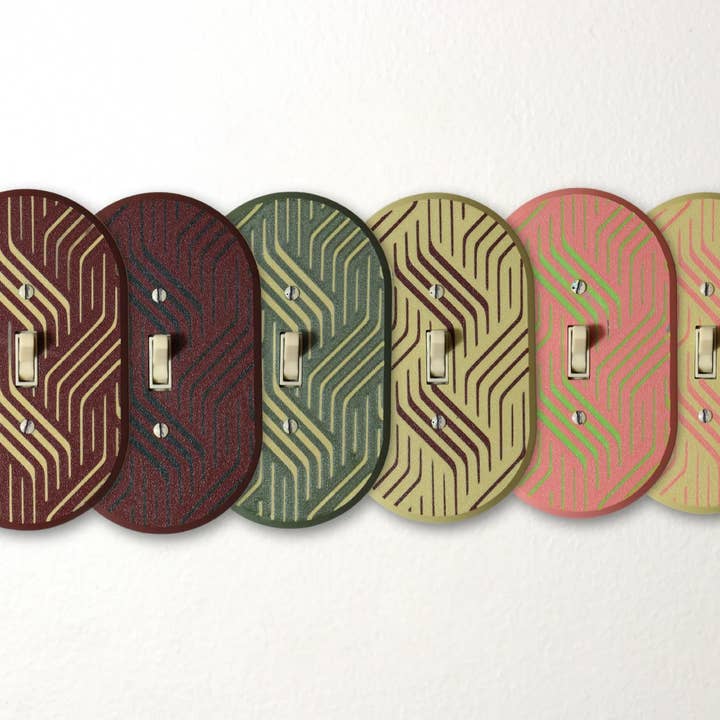 Lellume - Wholesale Light Switch Cover/Plate - Mid Century Light Switch Plate – Retro Wall Cover #5 Design6