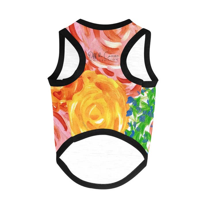 Blossom All Over Print Pet Tank Top for wholesale by Off the Canvas Collection, LLC