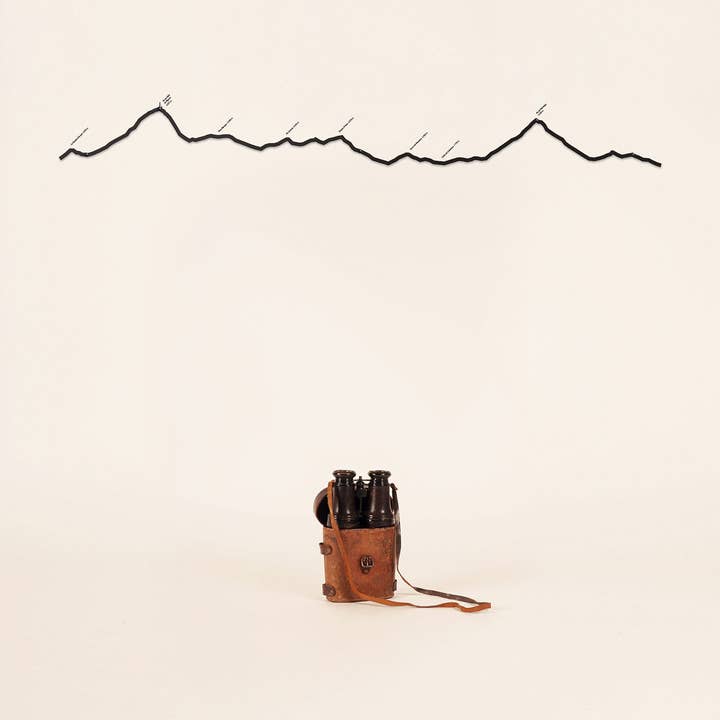 The Line - Wholesale Wall Accent - Wall Decor - Skyline of the Pyrenees - Summit (125cm)0