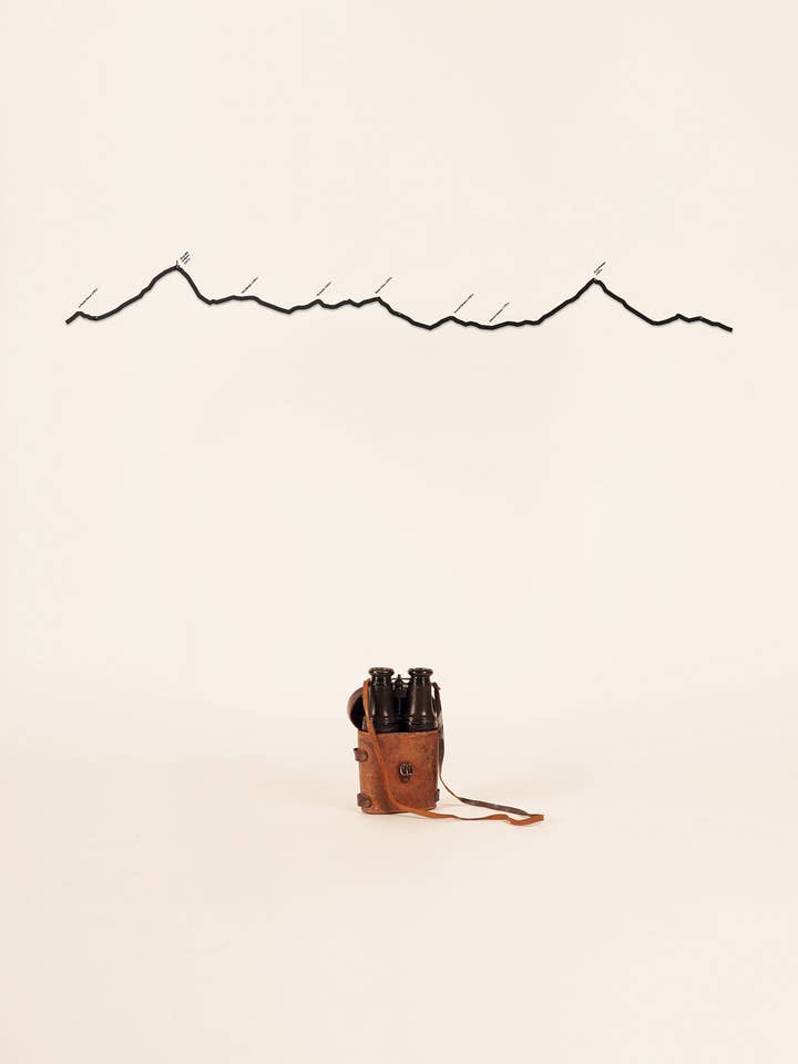 Wall Decor - Skyline of the Pyrenees - Summit (125cm) for wholesale by The Line