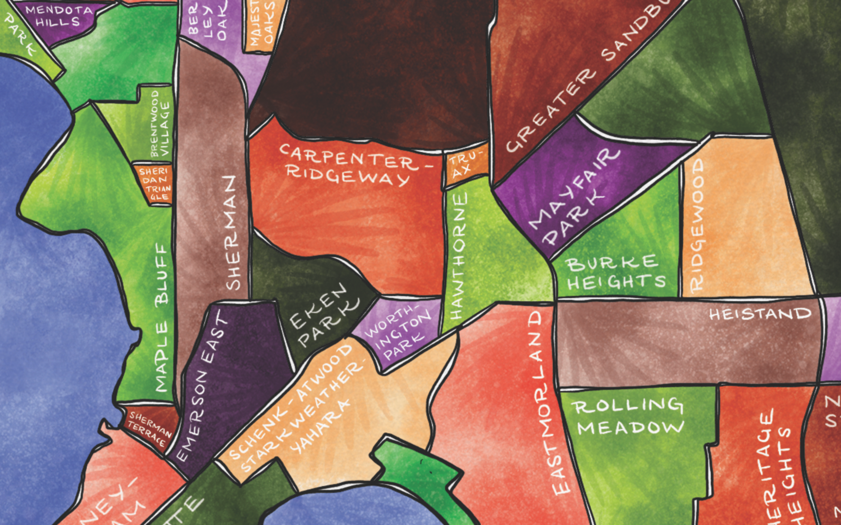 Terratorie Maps + Goods - Wholesale Art Print - Madison Map Art Print1