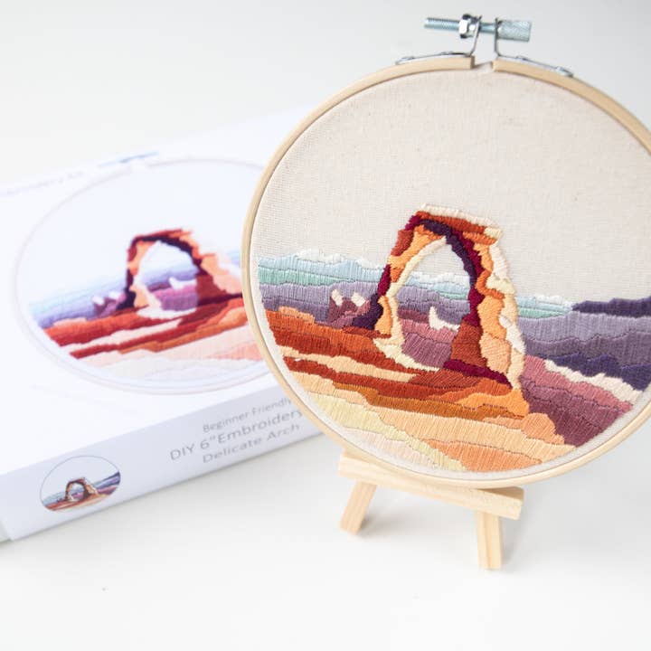 Angiels Art - Wholesale Embroidery/Cross Stitch Supplies - Delicate Arch DIY Embroidery Kit