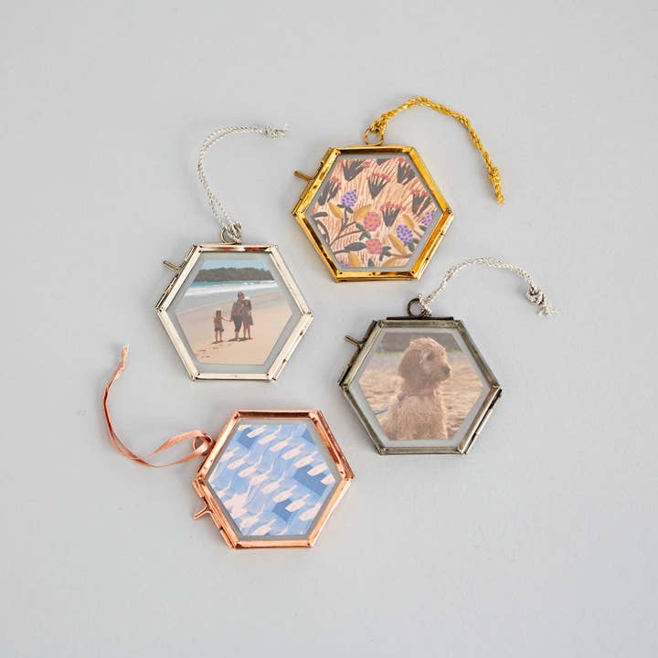 The Paper High Gift Company Limited - Wholesale Picture Frame - Alia Mini Hexagon Hanging Photo Frame - Handmade