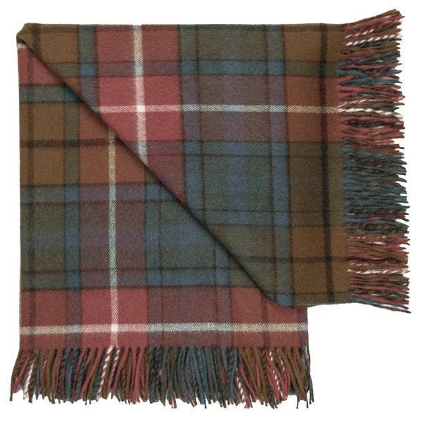 Prince of Scots – wholesale Throw blanket – Highland Tartan Tweed Merino Wool Throw - Antique Buchanan6