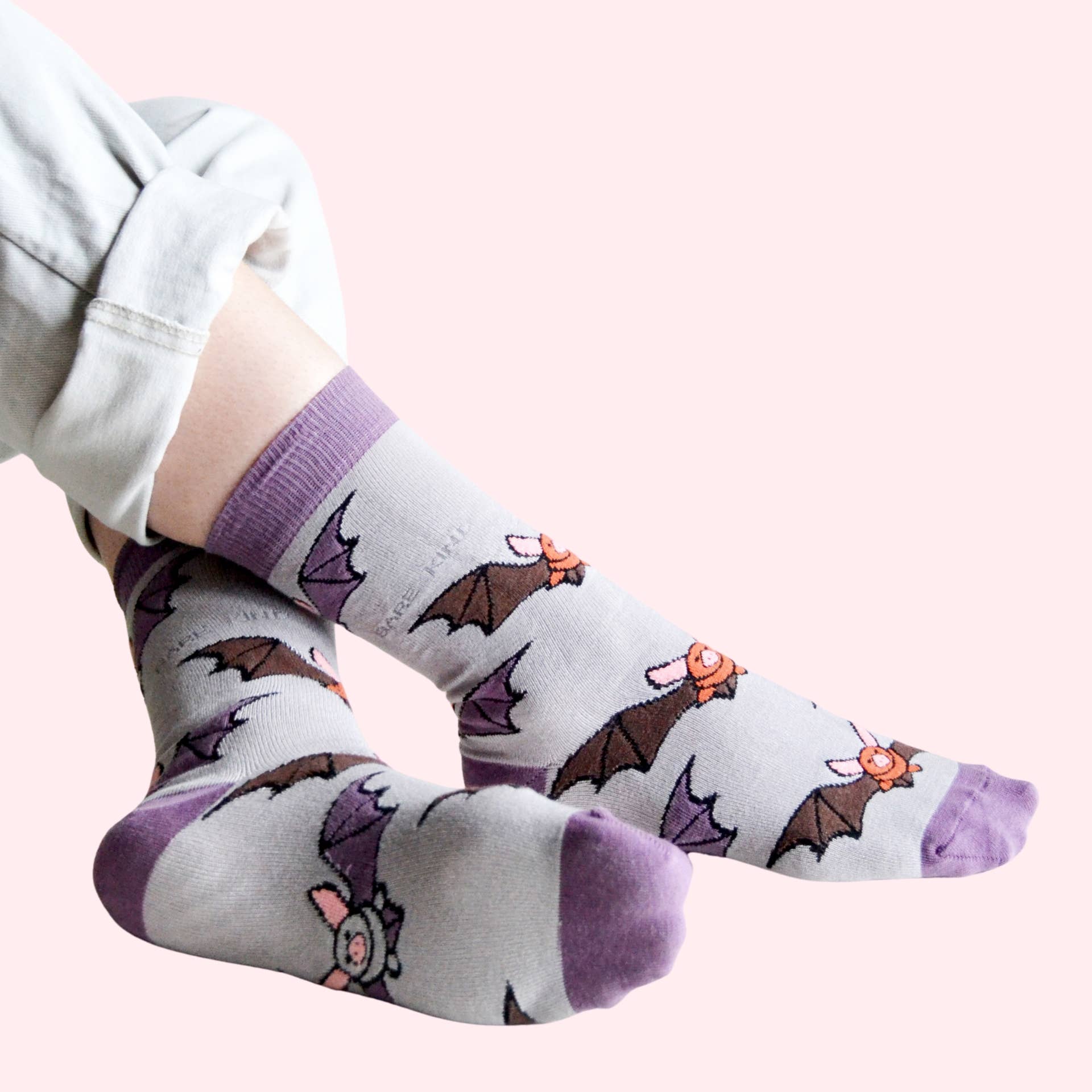 Bare Kind Socks - Wholesale Socks - Unisex - Bat Socks | Bamboo Socks | Halloween Socks | Forest Socks5