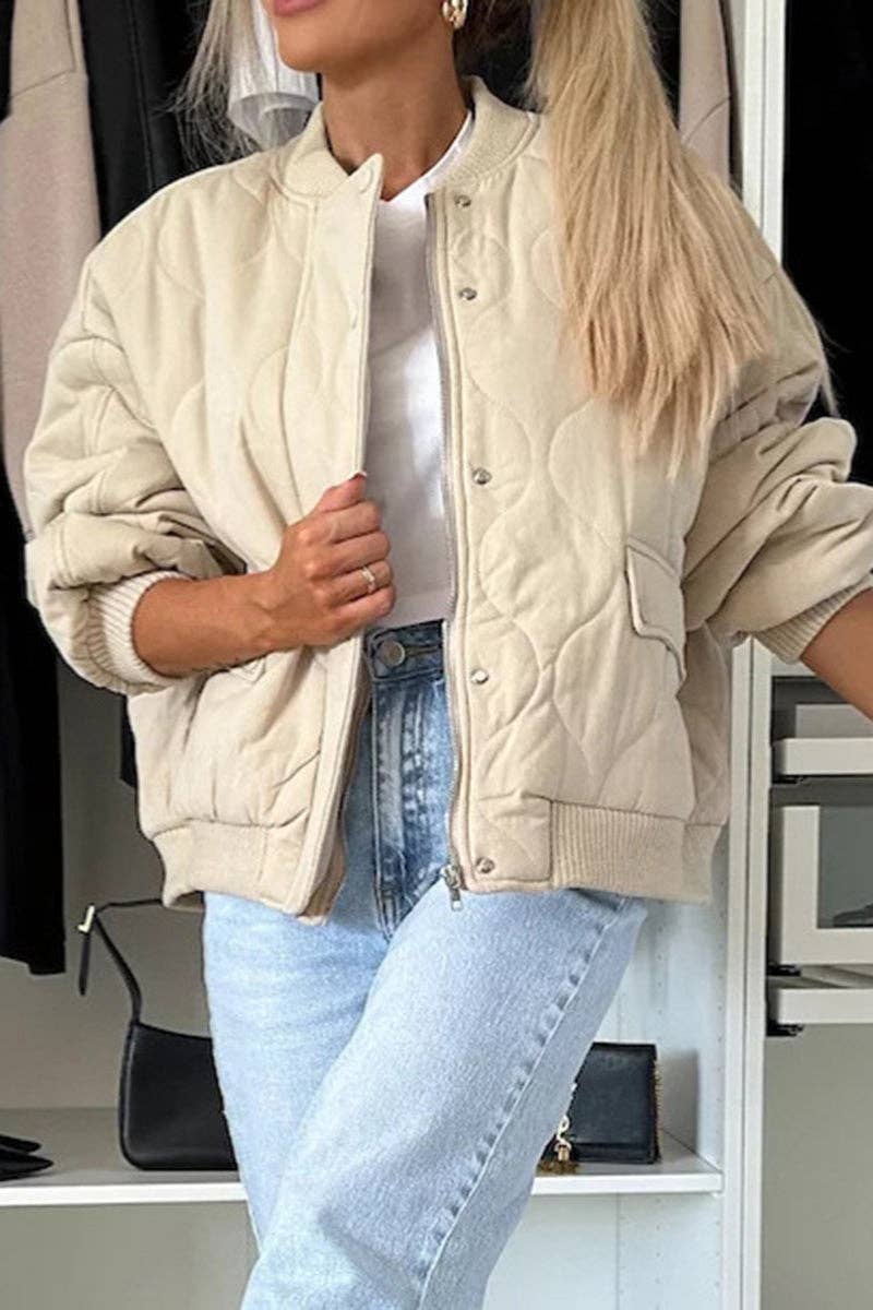 Mccolin – wholesale Puffer jacket – Women’s – Quilted Snap-Button Casual Jacket2