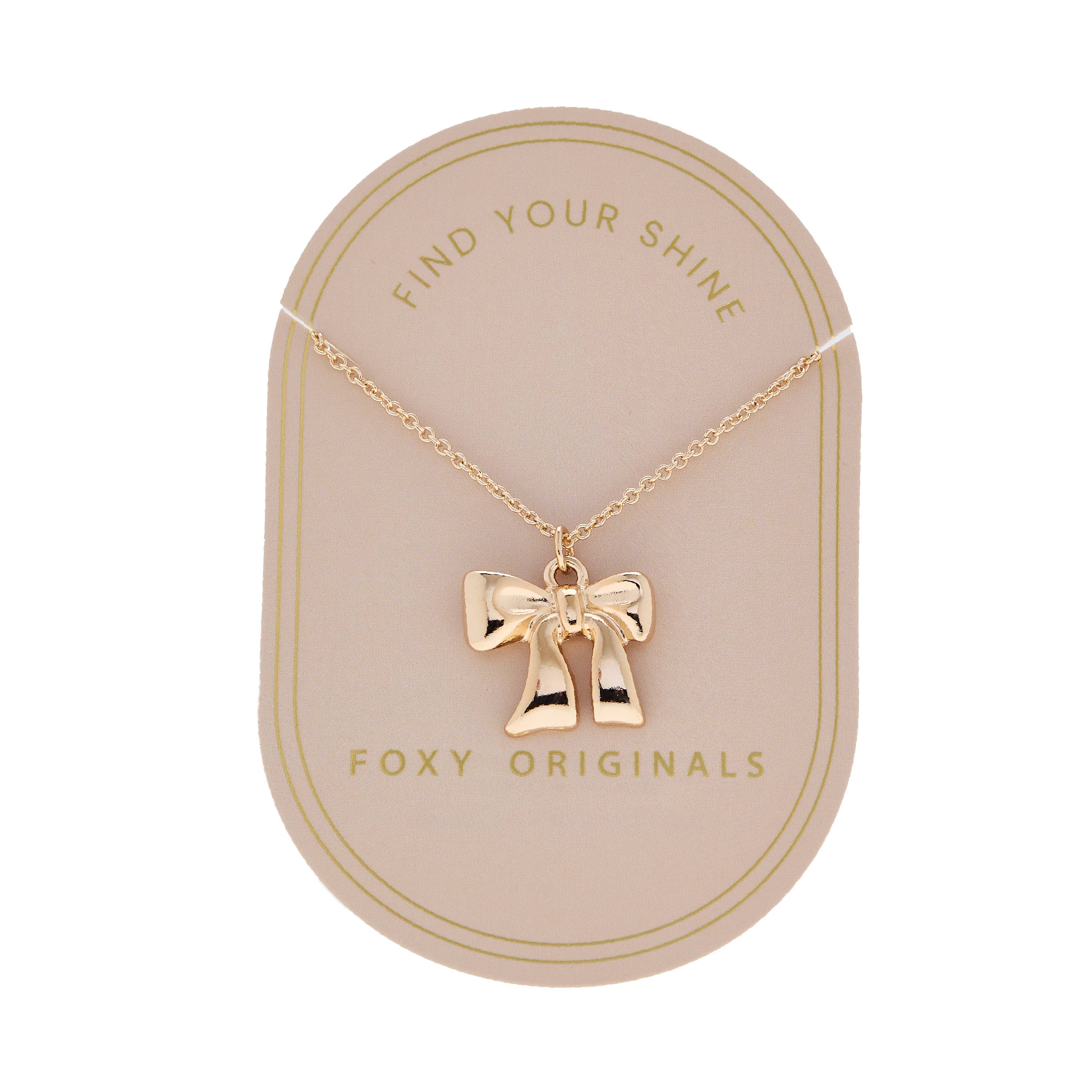 Foxy Originals - Wholesale Pendant/Charm Necklace - Bow Necklace | Christmas Accessories 20250
