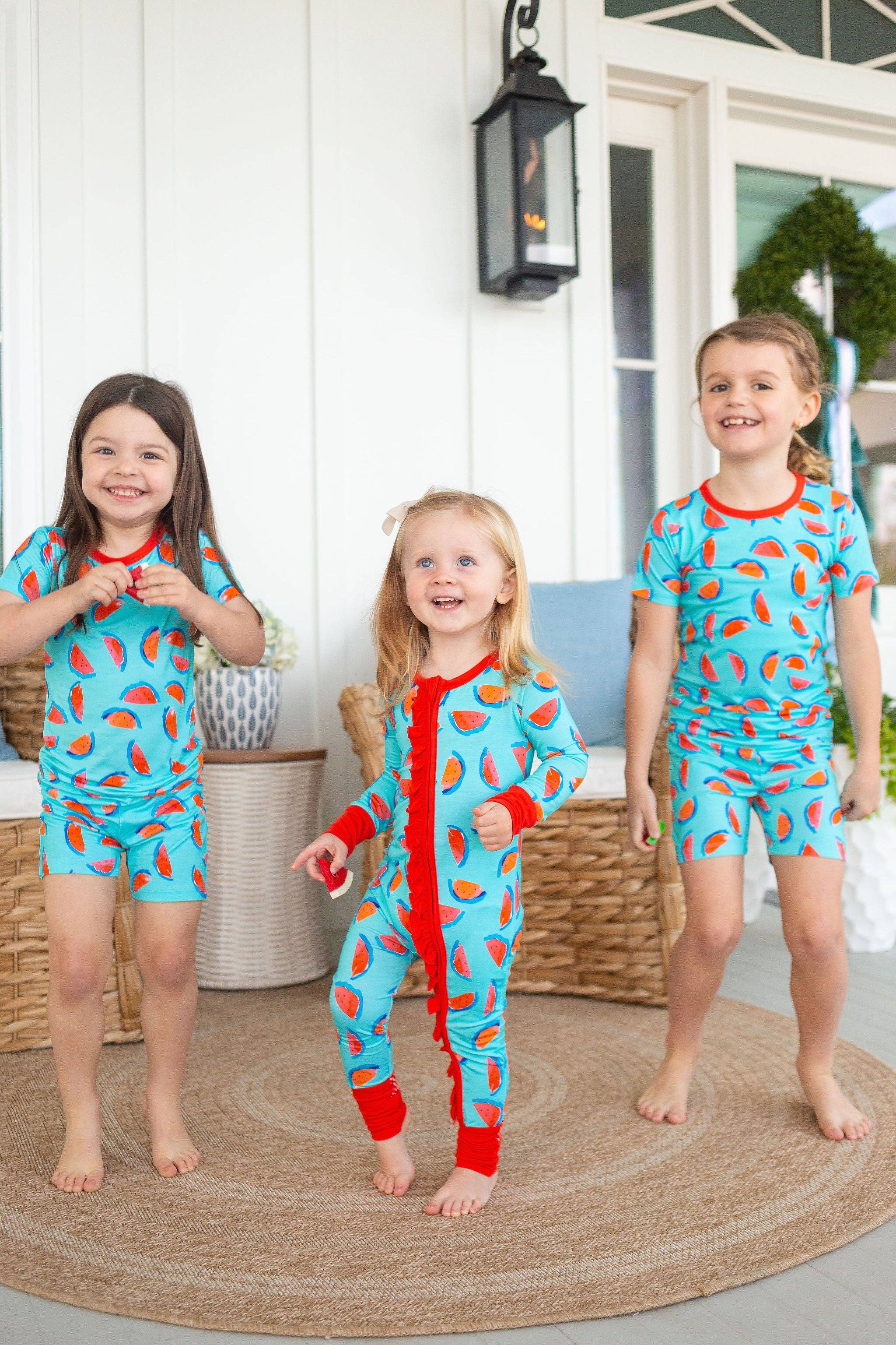 Sweet Bay Clothing – wholesale Jumpsuit – Baby – Watermelon Ruffle Zipper Onesie