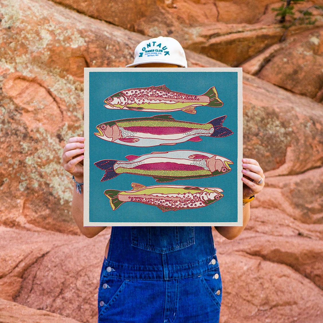 Caroline Clark – wholesale Art print – Trout Fish Art Print2
