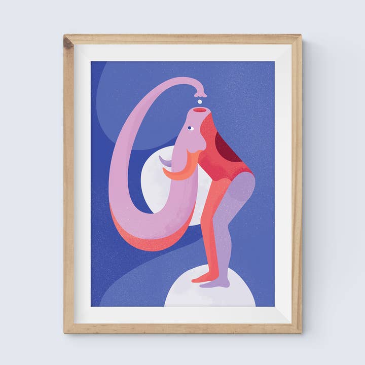 Elepher Art Print for wholesale by Sir Sheep