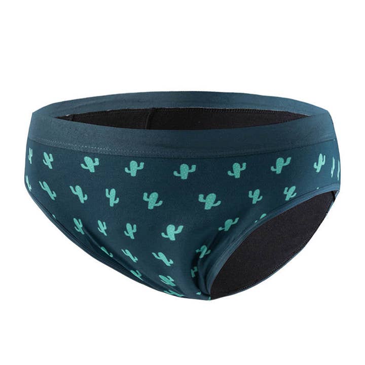 MyNickerBot - Wholesale Period underwear – Women’s - Cotton Period Bikini Cactus Print1