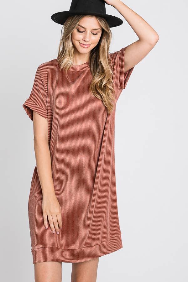 Tres Bien, Inc - Wholesale Dress - Women's - ribbed round neck dress8
