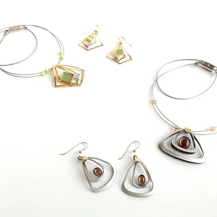 Christophe Poly / Crono Design - Vente Parures de bijoux - ENSEMBLES Préemballés (DFY1) - 6xColliers17'' & Ensembles d'Oreilles & Présentoirs Gratuits44