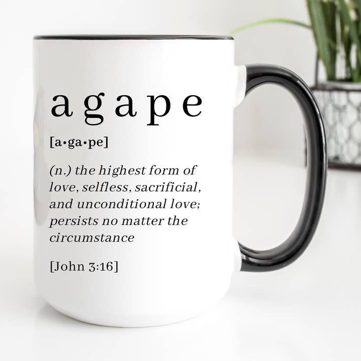 Agape Love Valentines Day Mug Christian Mug for wholesale by Faith & Life Christian Brands