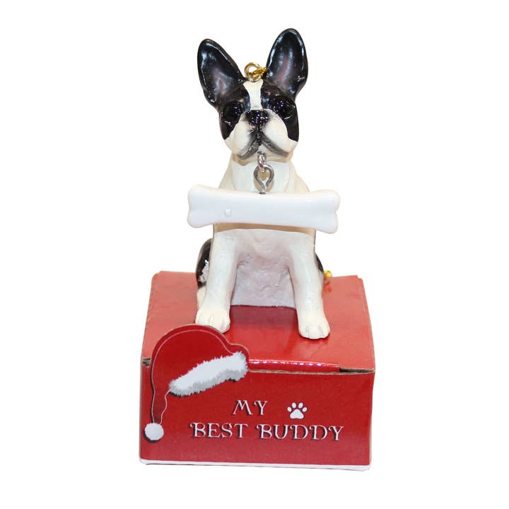 Boston Terrier Hundeknochenverzierung für den Großhandel von E&S Pets