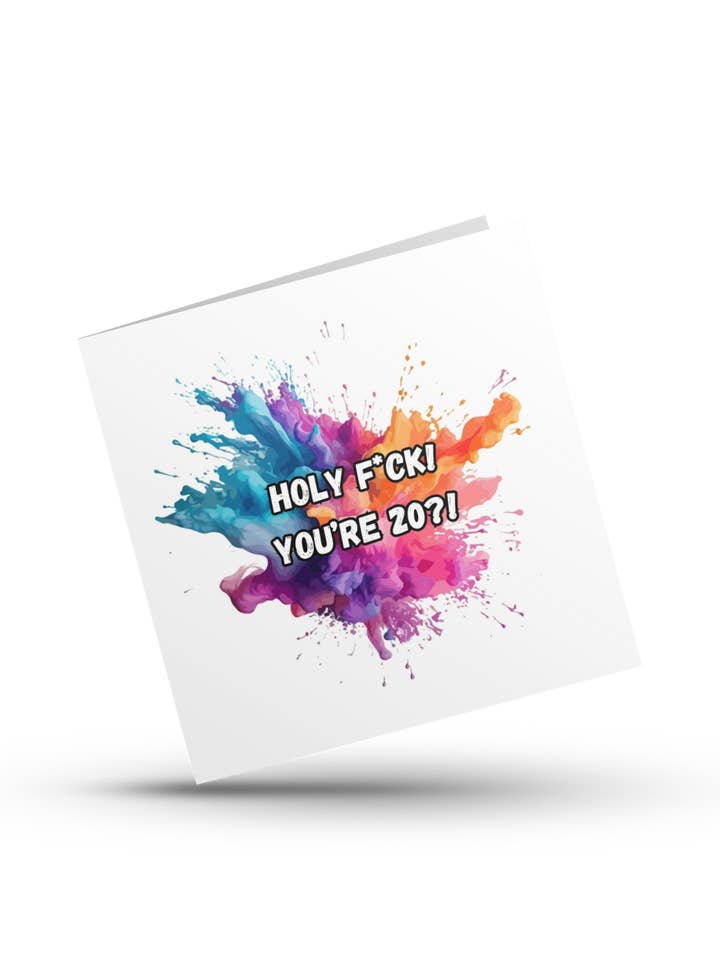 Holy f*ck! You're (age)?! - Greeting Card for wholesale by Reyt Designs