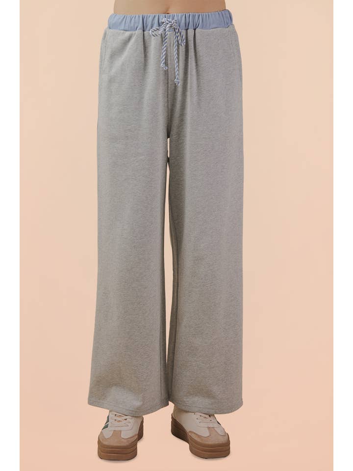 VERY J - Wholesale Lounge Set - Women's - NT12348SET-Color Block Casual Knit Top & Pants Set15