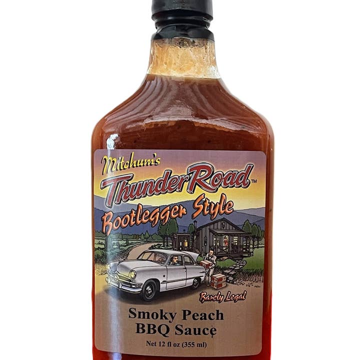 Hillside Orchard Farms - Wholesale BBQ Sauce - Thunder Road Smokey Peach BBQ Sauce0