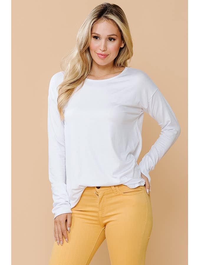 Burgundy Apparel - Wholesale Tunic - Women's - LONG SLEEVE TOP WITH THUMB HOLE32