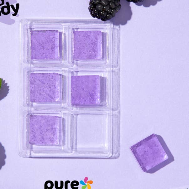 Blackberry Hard Candy Squared for wholesale by Pure Sugar Candy