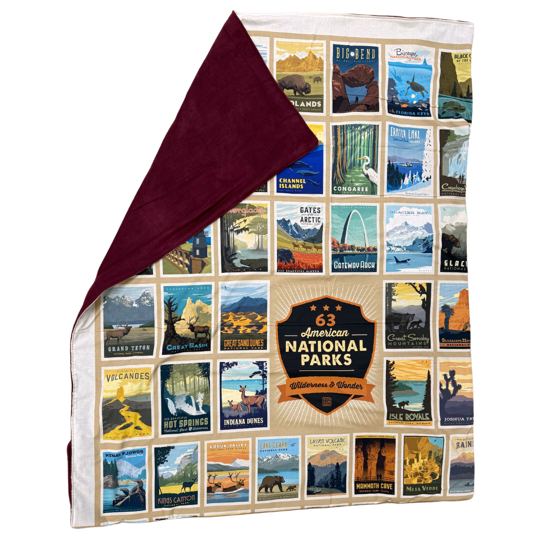 AdventureUs - Wholesale Throw Blanket - National Parks Fleece Lined Blanket - USA Made1