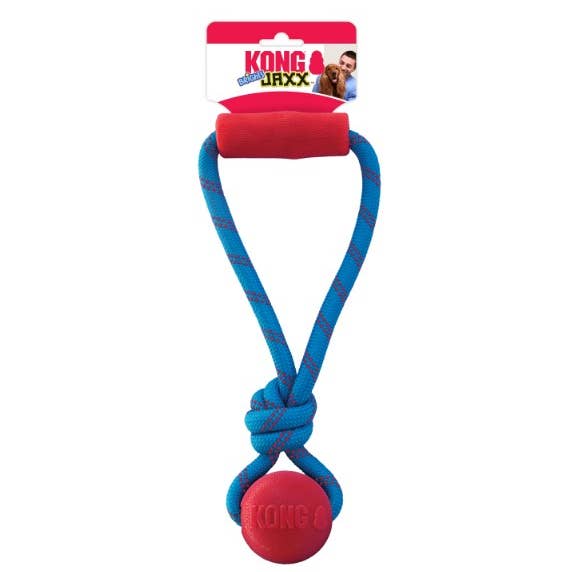 Pet Palette Distribution - Wholesale Pet Toy - Dog - KONG® Jaxx Brights Tug w/Ball Dog Toy Assorted Medium