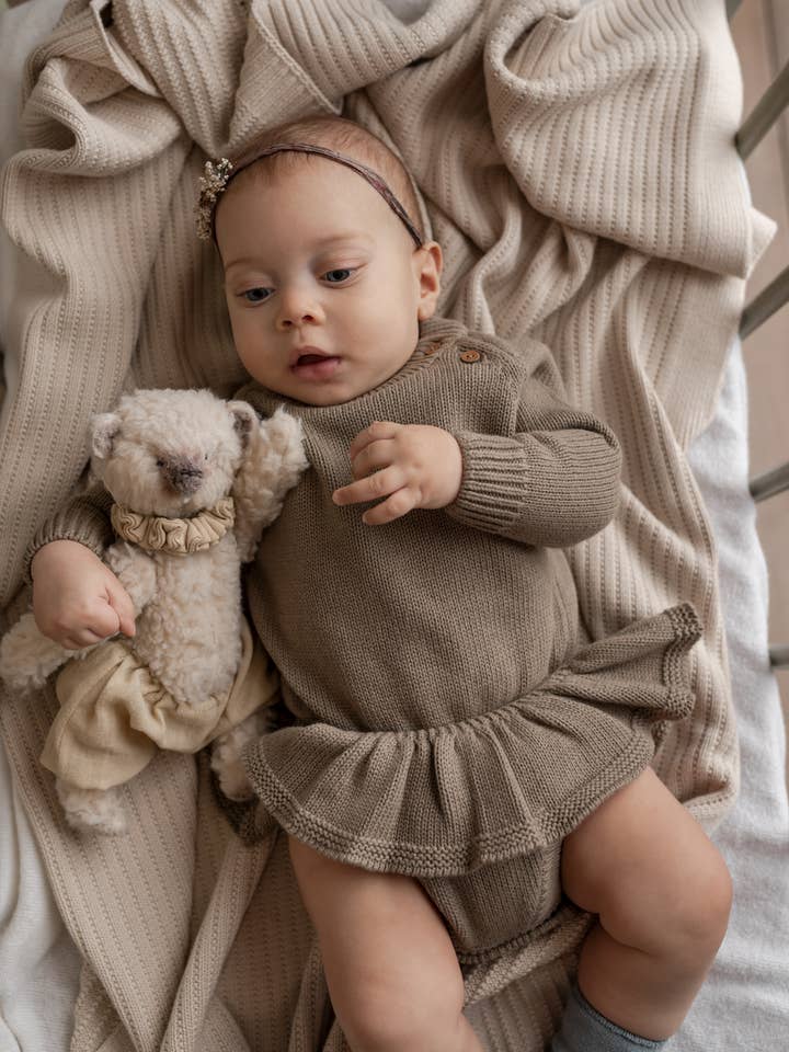 hanevild - Wholesale Bodysuit (Non-Footed) - Baby - Clara, strikket sparkedragt3