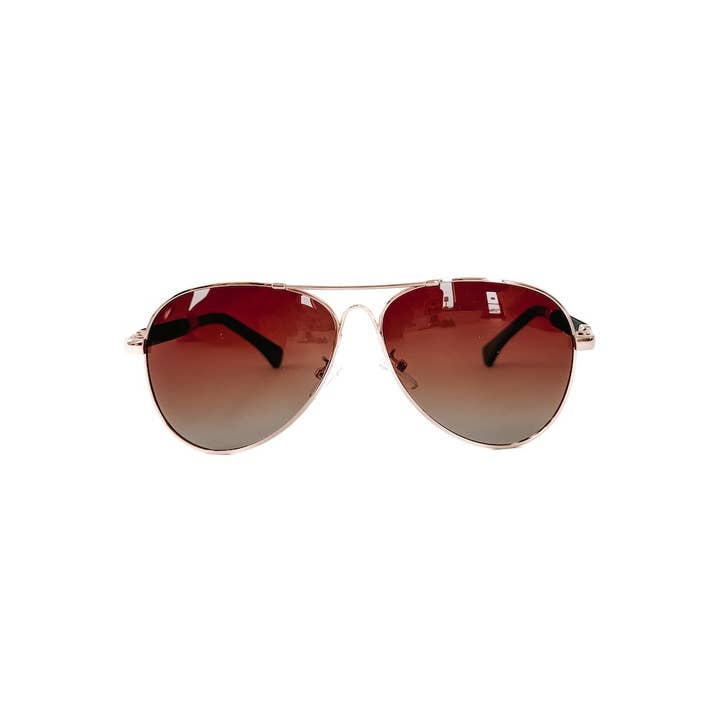 Pretty Simple - Wholesale Sunglasses - Women's - Rebecca Round Aviator Sunglasses