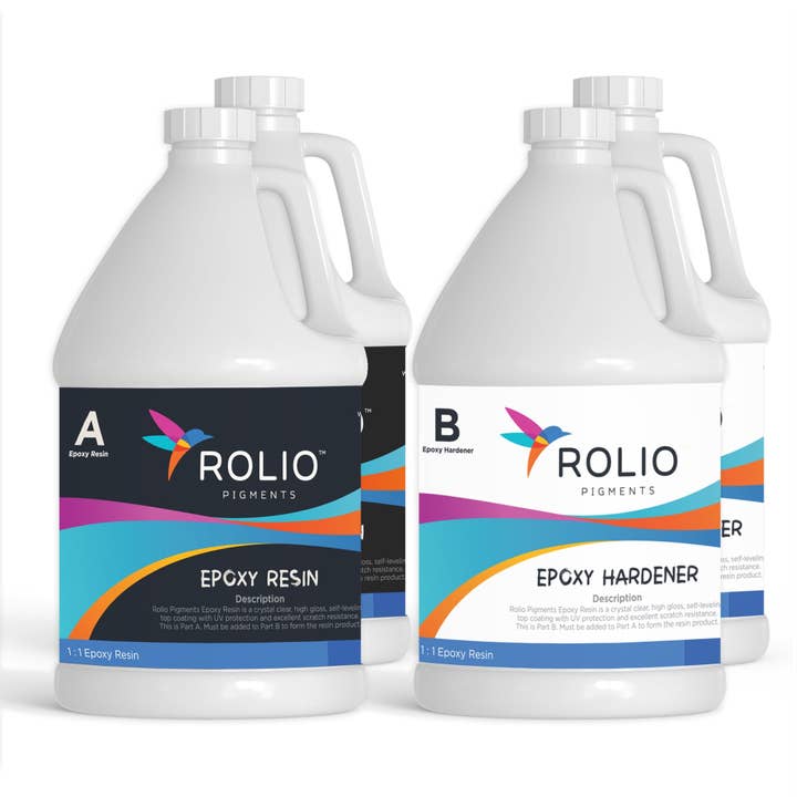 Epoxy Resin and Hardener 2 Gallon Kit for wholesale by Rolio Pigments