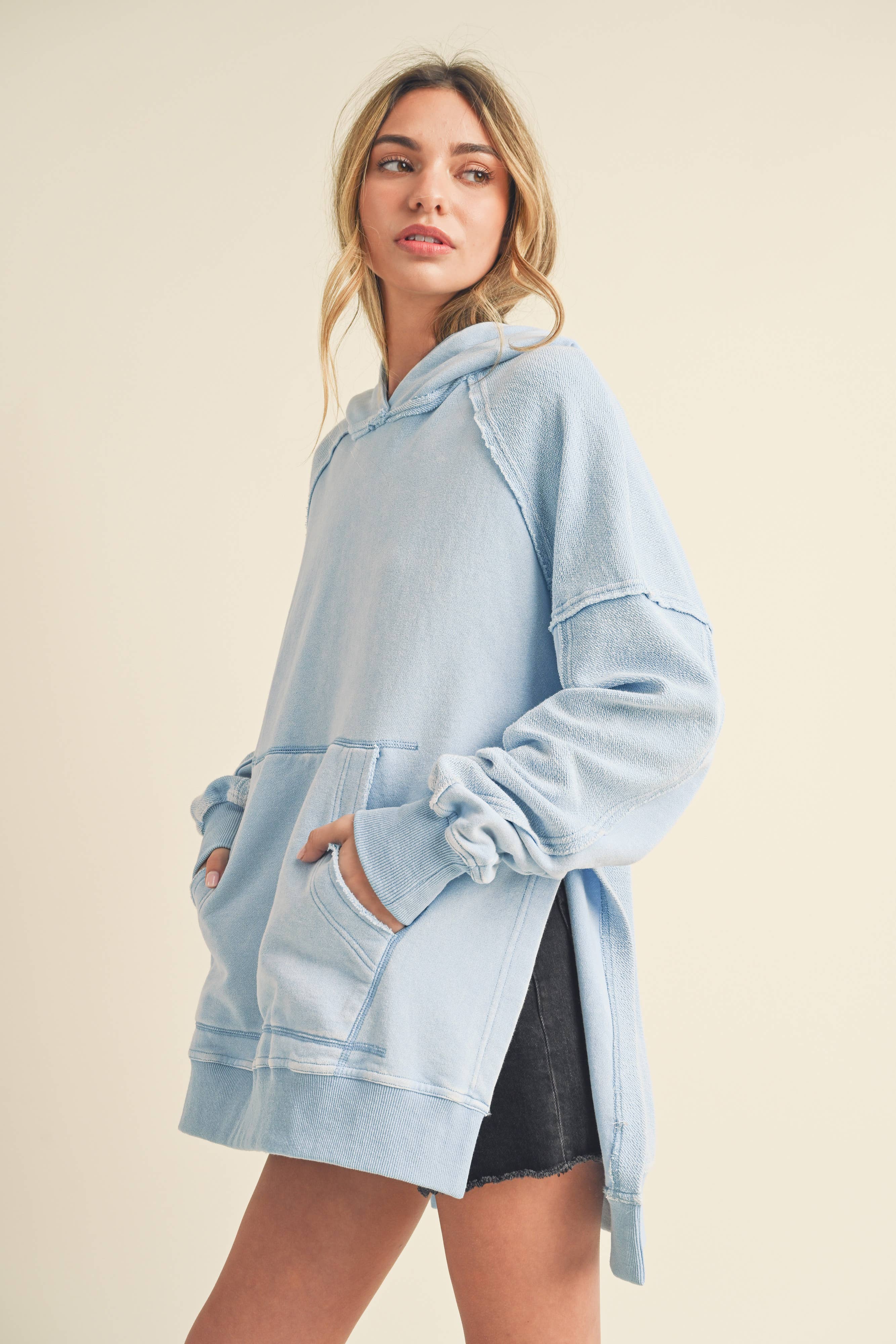 AEMI + CO – wholesale Hoodie – Women's – 966CK Deb Washed Hoodie 561