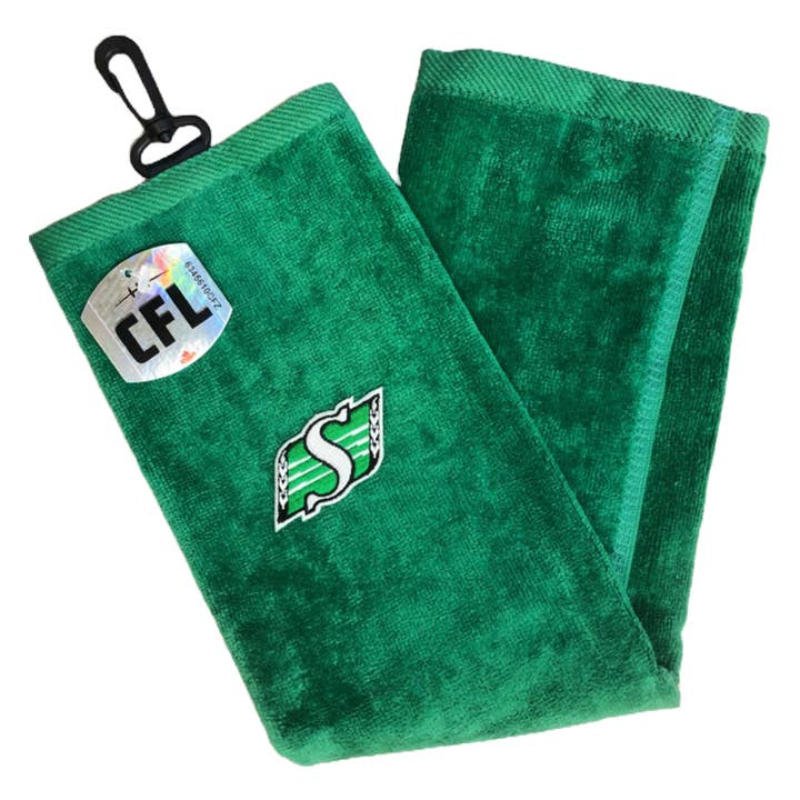 Bomullshandduk Saskatchewan Roughriders för wholesale av CaddyPro Golf Products Ltd.