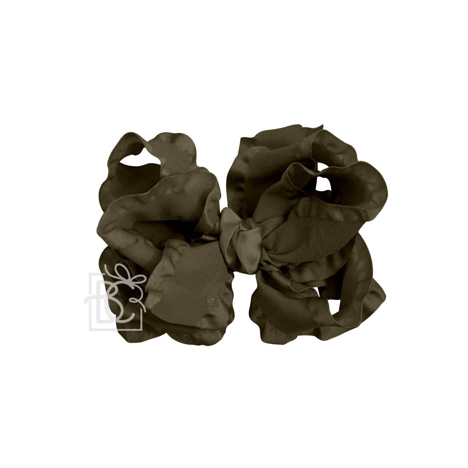 Beyond Creations, LLC - Wholesale Hair Bow - Kids - DOUBLE RUFFLE BOW ON CLIP39