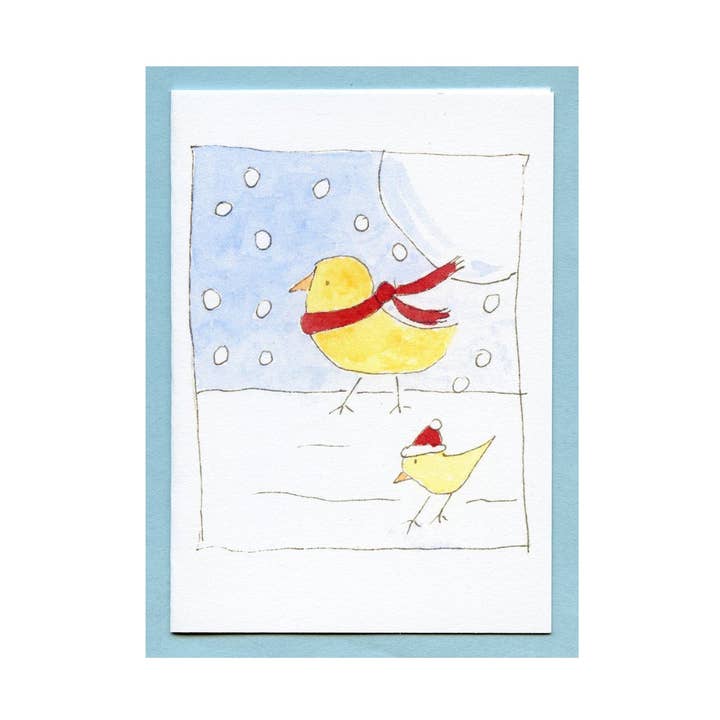 Empacotado para cima Birdys Enclosure Card por atacado de Zucchini Fish