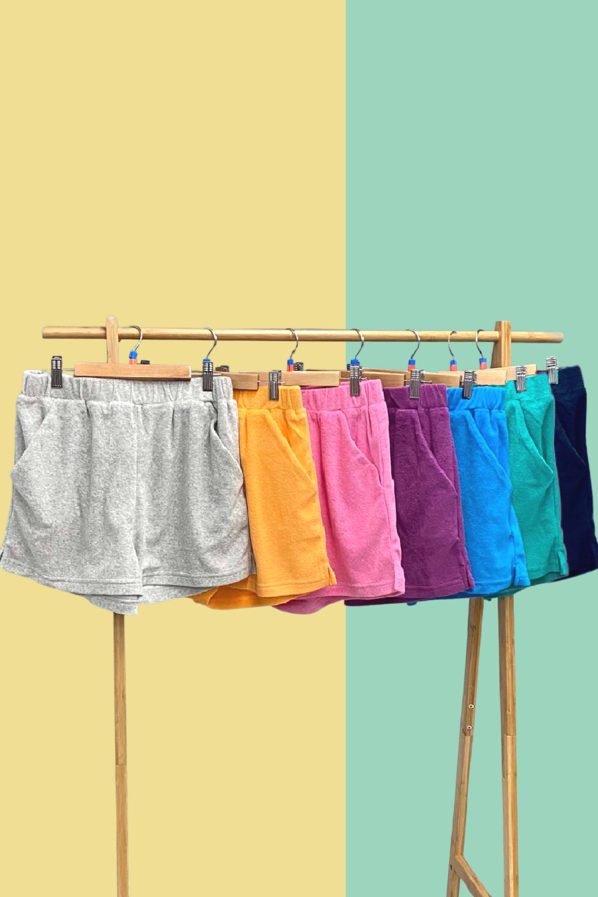 P.S Kate - Wholesale Shorts - Women's - Towel terry shorts with pockek (6044shorts)4