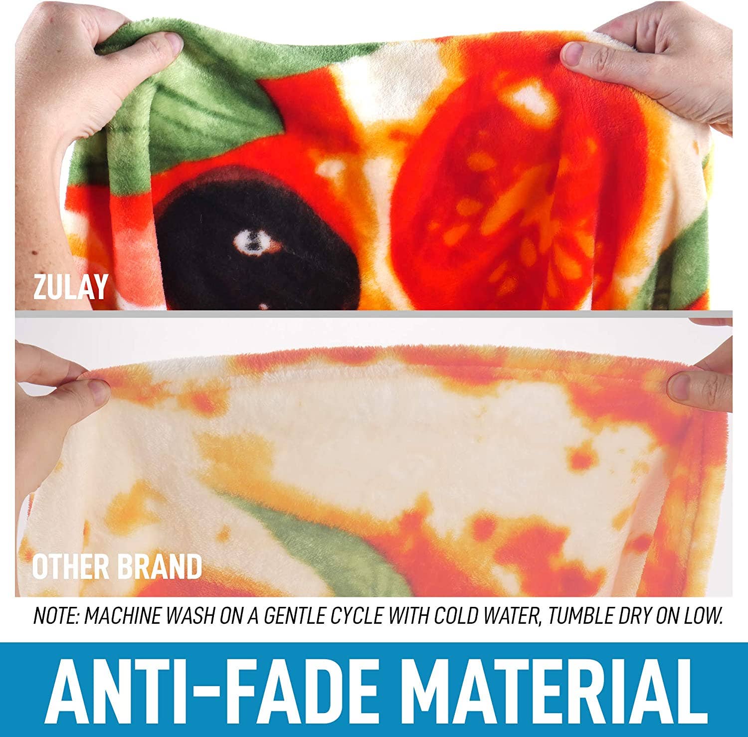 Zulay Kitchen - Wholesale Throw Blanket - Novelty Big Pizza Blanket - Premium Soft Flannel14