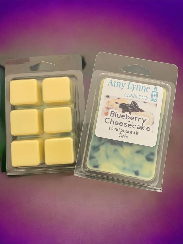 Blueberry Cheesecake Wax Melts for wholesale by Amy Lynne Candle Company